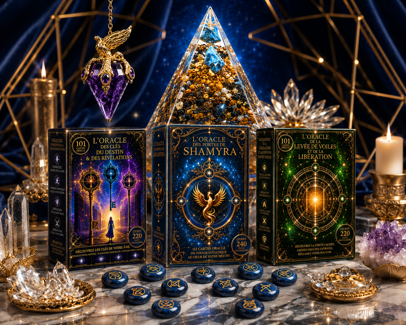 Les Créations de Shamyra — oracles, pendules, talismans, pyramides orgonites